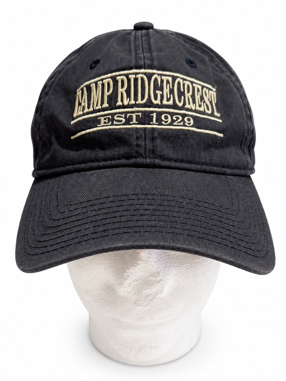 Camp Ridgecrest Est 1929 The Game Black Embroidered Hat